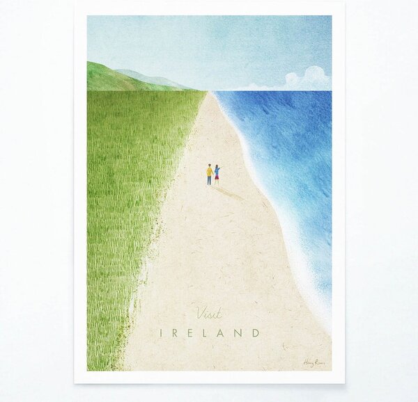 Plakát Travelposter Ireland, 30 x 40 cm