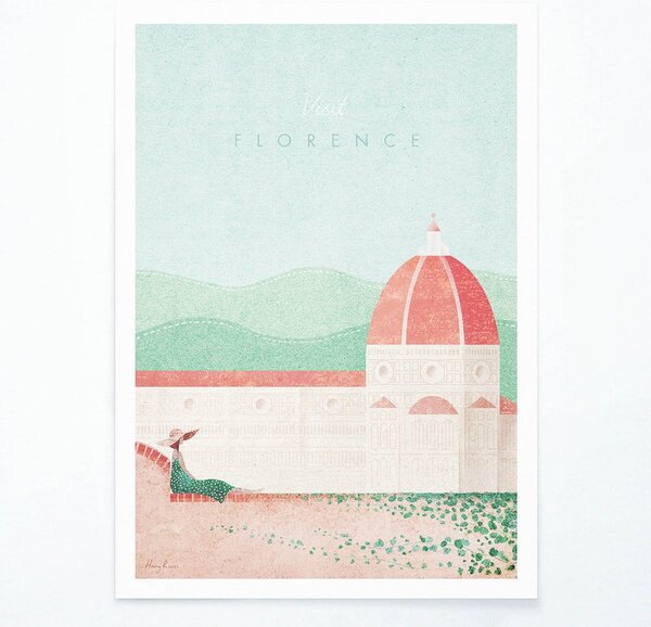 Plakát Travelposter Florence, 30 x 40 cm