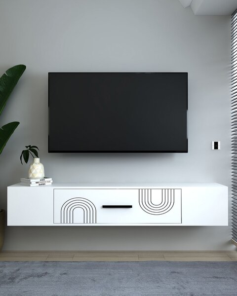 TV stolek/skříňka Kondor B (bílá). Akce -24%