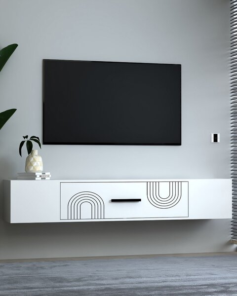 TV stolek/skříňka Kondor B (bílá). Akce -24%