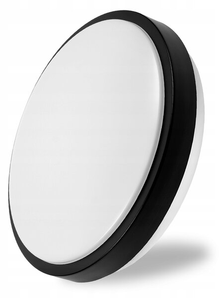 Stropní Svítidlo kulatý LEDLUX 34 x 34 cm bílý, černý