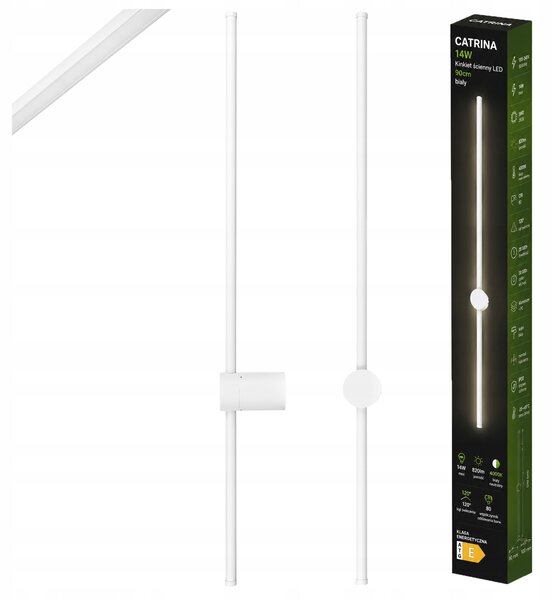 Masterled Nástěnné svítidlo Catrina LED bílé neutrální moderní 14W 90cm