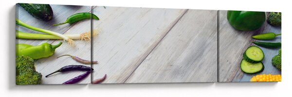 Obraz zeleniny (170x50 cm)
