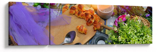 Obraz - letní piknik (170x50 cm)