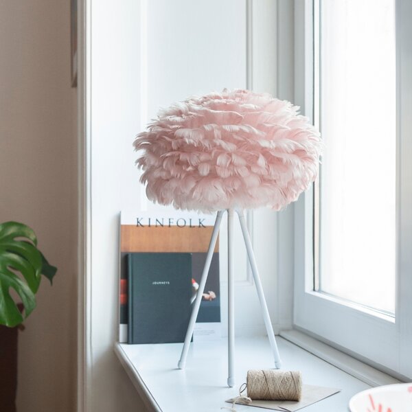 Umage Červené závěsné stínidlo Eos z pravých husích per 35 cm
