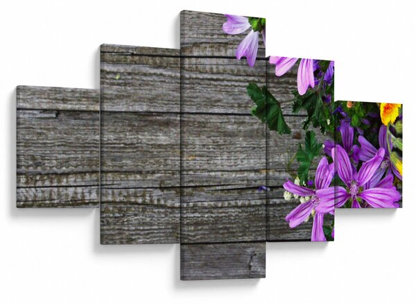 Obraz - luční květiny (125x70 cm)