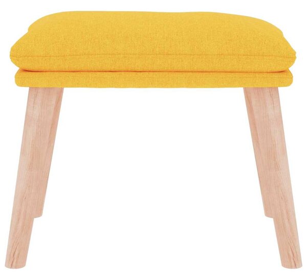 Podnožka hořčicově žlutá 45 x 29,5 x 35 cm textil 341431