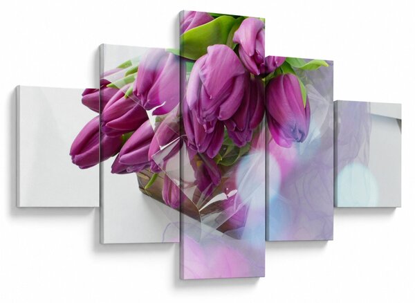 Obraz - kytice tulipánů (125x70 cm)