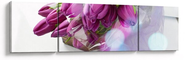Obraz - kytice tulipánů (170x50 cm)