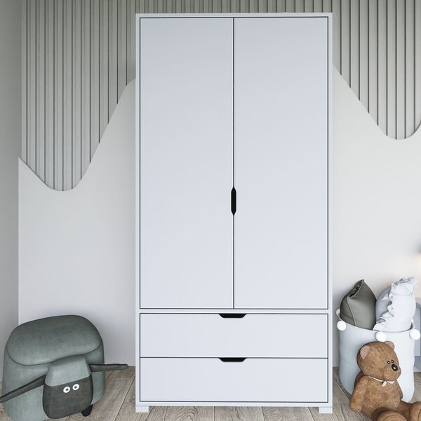 Šatní skříň Gloriana (bílá). Akce -25%