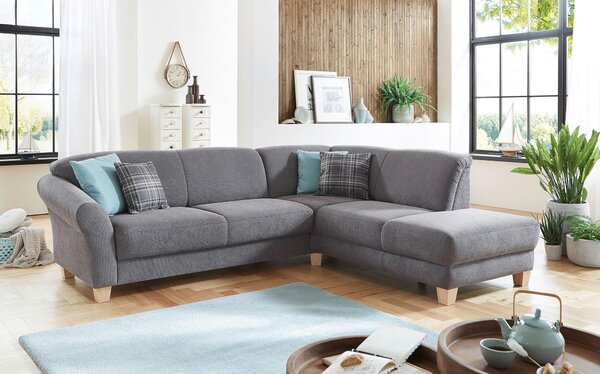 ROHOVÁ SEDAČKA, textil, šedá Sit & More - Sedací soupravy, Online Only