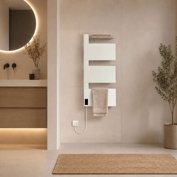 Mereo, Mereo Elektrický sušák ručníků, 3 moduly, bílý, MER-MT82W