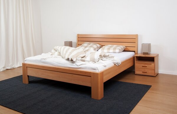 BMB Dřevěná postel Gloria XL 200x180 Buk jádrový