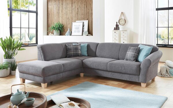 ROHOVÁ SEDAČKA, textil, šedá Sit & More - Sedací soupravy, Online Only