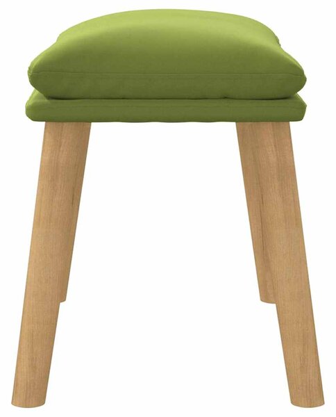 Podnožka světle zelená 45x29,5x35 cm samet 341438