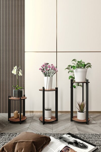 Květináč Florissimo R (ořech). Akce -22%