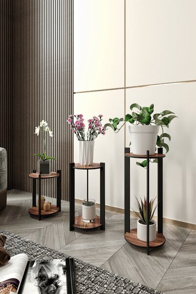 Květináč Florissimo R (ořech). Akce -22%