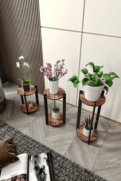 Květináč Florissimo R (ořech). Akce -22%