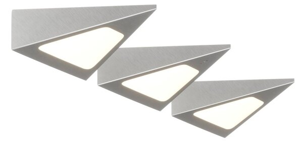 Prios Odia LED podhledové světlo, nerez, 3 zdroje