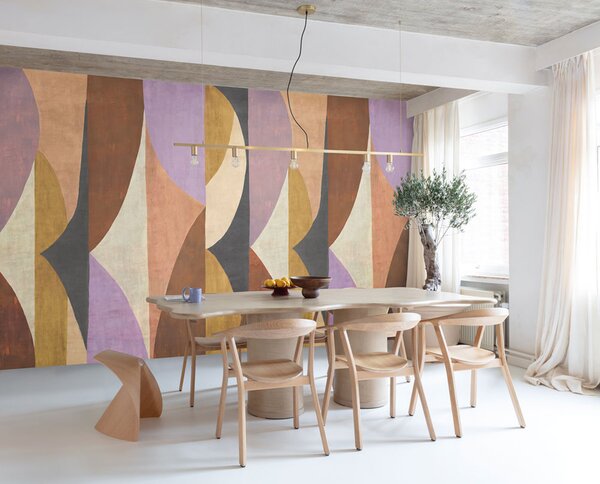 Geometrická vliesová obrazová tapeta na zeď, šedá, DGAMA3031-260, Amani, Masureel