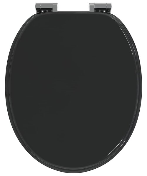 Toaletní prkno 2 pcs Černý 44 x 38 cm Kompozitní dřevo 3414530