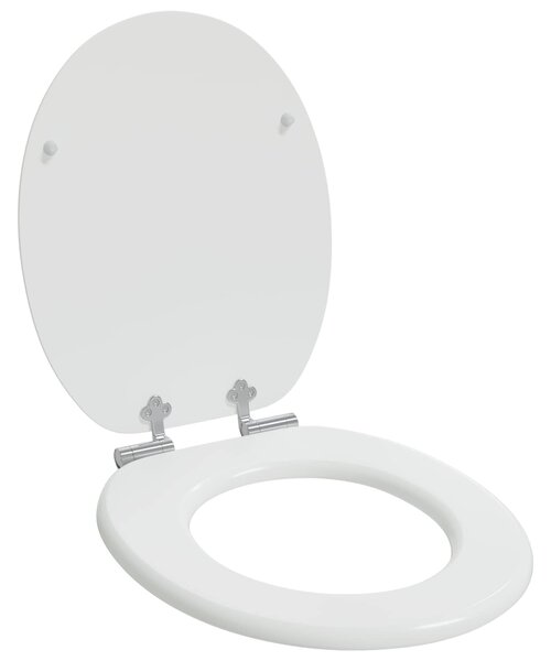 Toaletní prkno 2 pcs Bílá 44 x 38 cm Kompozitní dřevo 3414529