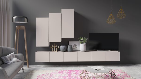 Obývací stěna Calabria C20 (cashmere) (bez osvětlení). Akce -21%. 1121534