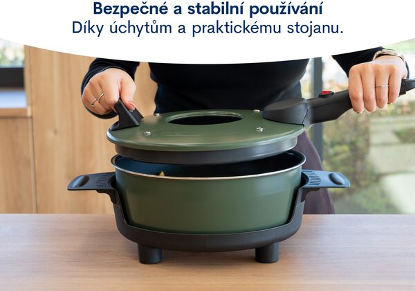 Remoska P32F/22 4l Prima Glass Ceramic Green