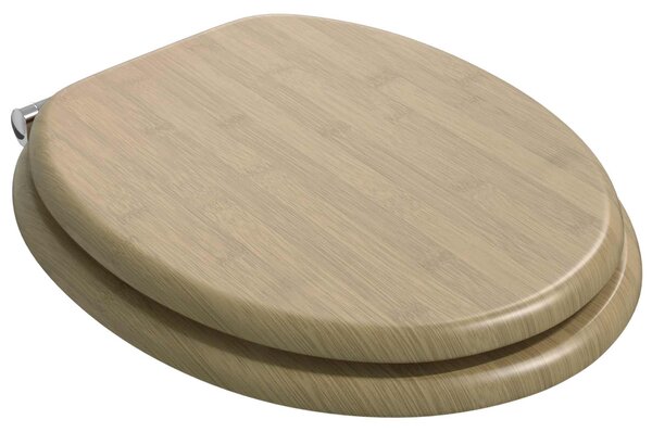Toaletní prkno 2 pcs Světlá barva bambusu 44 x 38 cm 3414532