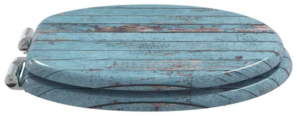 Toaletní prkno 2 pcs Modrá 44 x 38 cm Kompozitní dřevo 3414537
