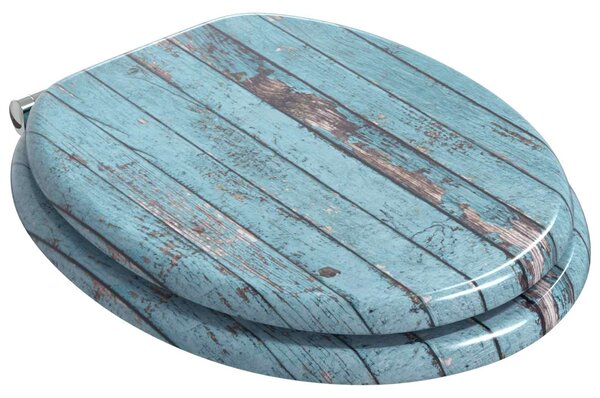 Toaletní prkno 2 pcs Modrá 44 x 38 cm Kompozitní dřevo 3414537