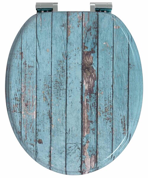 Toaletní prkno 2 pcs Modrá 44 x 38 cm Kompozitní dřevo 3414537