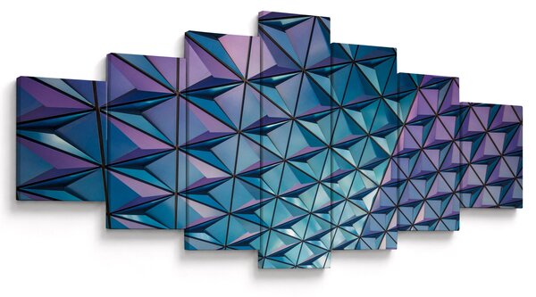 Obraz - barevná struktura (210x100 cm)