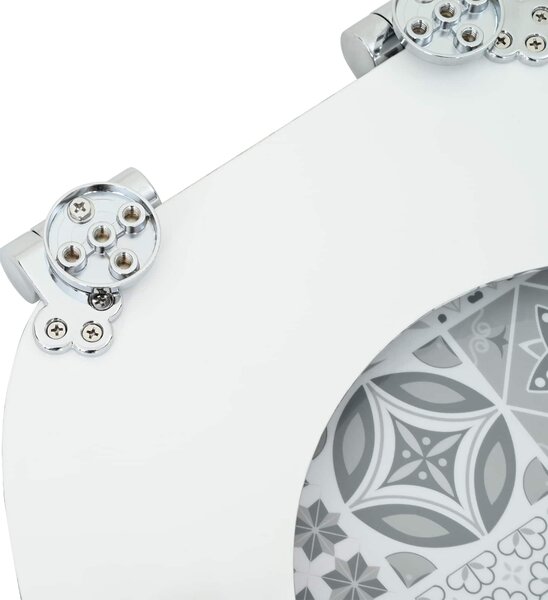 Toaletní prkno 2 pcs Modro-bílá porcelán 44 x 38 cm 3414540