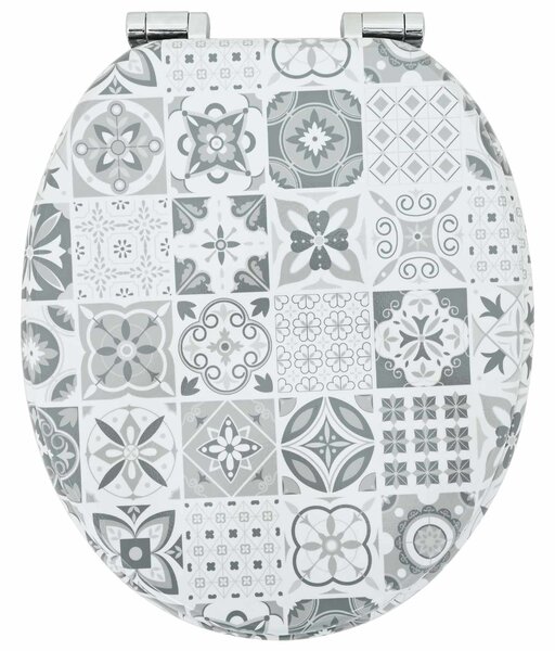 Toaletní prkno 2 pcs Modro-bílá porcelán 44 x 38 cm 3414540