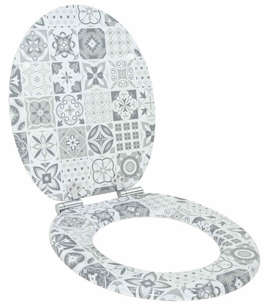Toaletní prkno 2 pcs Modro-bílá porcelán 44 x 38 cm 3414540