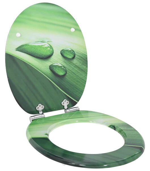 Toaletní prkno 2 pcs Zelená kapka 44 x 38 cm Kompozitní dřevo 3414544