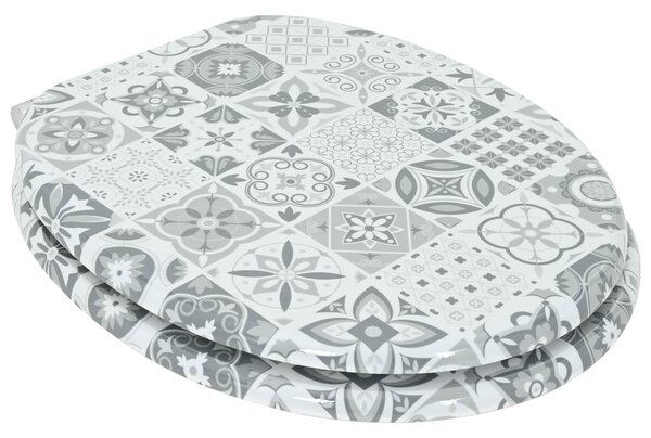 Toaletní prkno 2 pcs Modro-bílá porcelán 44 x 38 cm 3414540