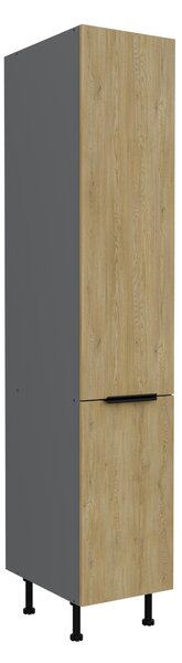 Potravinová kuchyňská skříňka Carminia 40 DK-215 2F (dub cremona + antracit). 1127957
