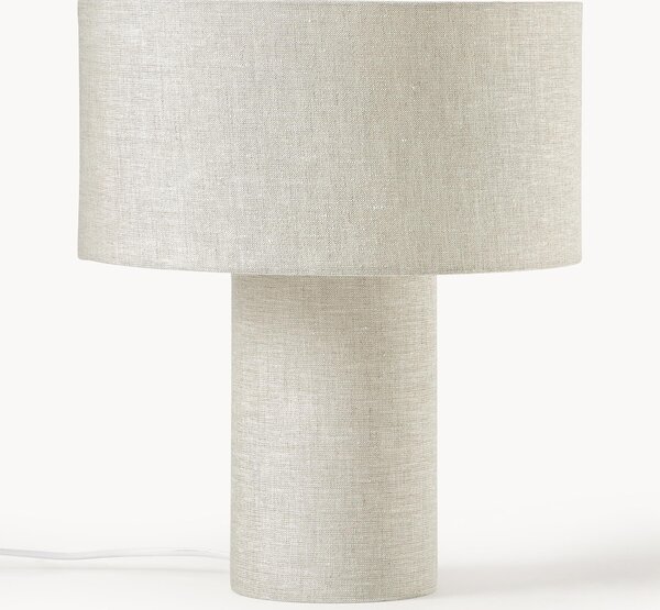 Lněná stolní lampa Ron