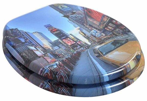 Toaletní prkno 2 pcs Šedý 44 x 38 cm Kompozitní dřevo 3414549