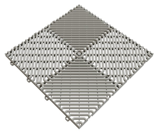Protiskluzová dlaždice, šedá, 385 x 385 x 17 mm, balení 10 ks