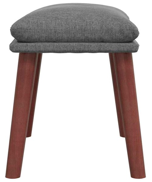 Podnožka světle šedá 45 x 29,5 x 35 cm textil 341457