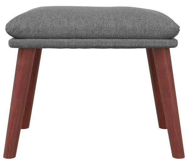 Podnožka světle šedá 45 x 29,5 x 35 cm textil 341457