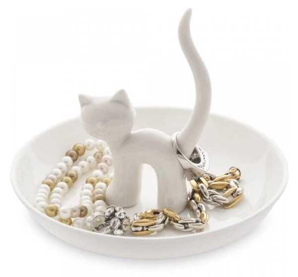 Porcelánový talířek na šperky Cat – Balvi