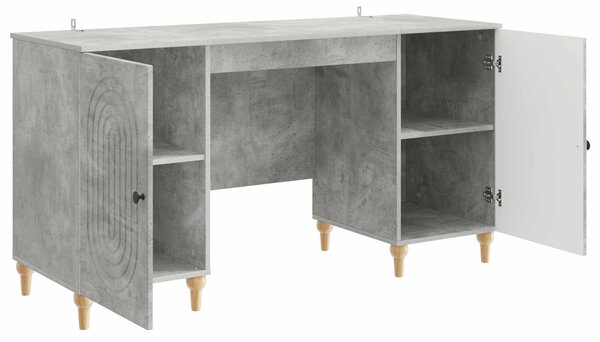 Stůl Betonově šedá 142,5 x 50 x 75 cm Kompozitní dřevo 3414579
