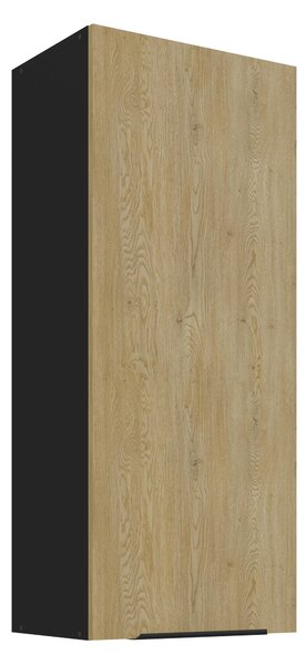 Horní kuchyňská skříňka Carminia 45 G-108 1F (dub cremona + černá)