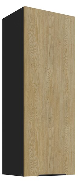 Horní kuchyňská skříňka Carminia 40 G-108 1F (dub cremona + černá). 1128011