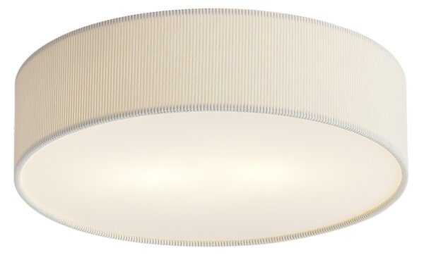 Moderní stropní svítidlo bílé se sametovým stínidlem 38cm 2-světla - Luz