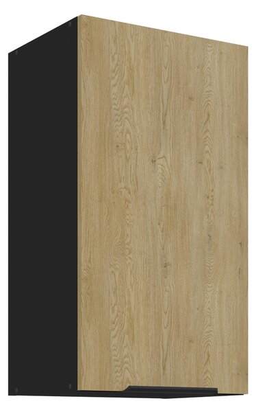 Horní kuchyňská skříňka Carminia 40 G-72 1F (dub cremona + černá)